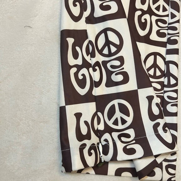 House Of Sunny | All you need is Love Brown & Cream Pants | 70s Boho | Size 8 - Picture 8 of 14